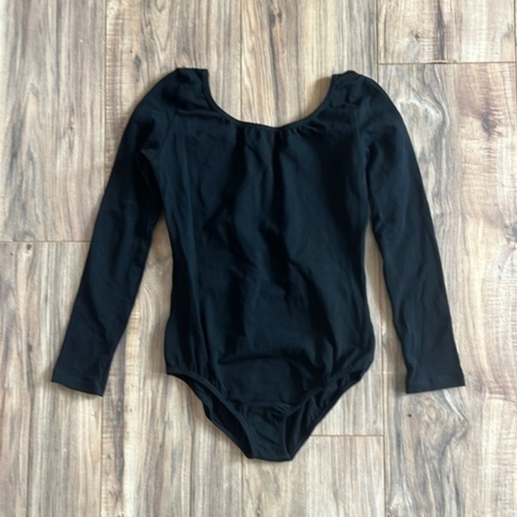 Girls black leotard xxl ( sz7) - Picture 1 of 6